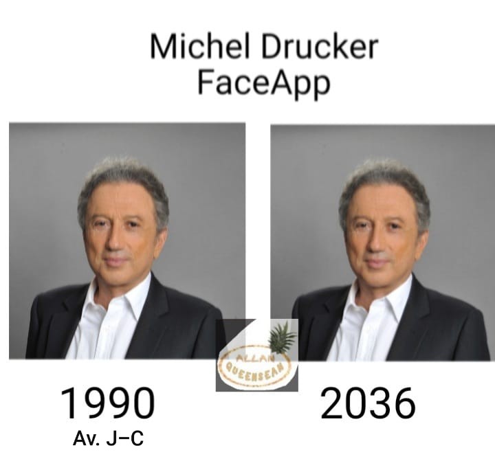 Michel Drucker FaceApp