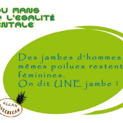une jambe masculine