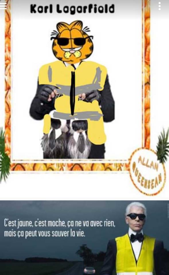 Lagarfeld Gilets Jaunes