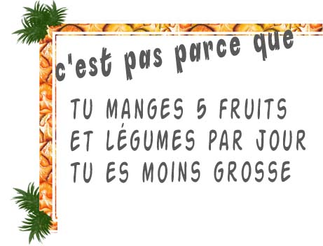 5 gros fruits