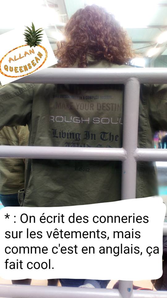 Veste en Anglais