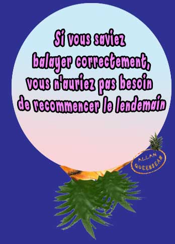balayez correctement