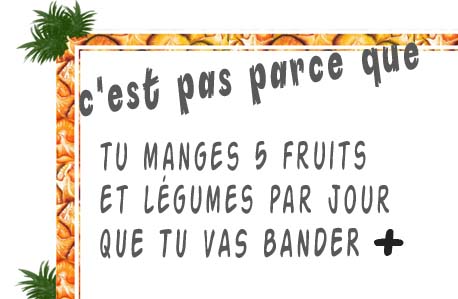 Bande de fruits