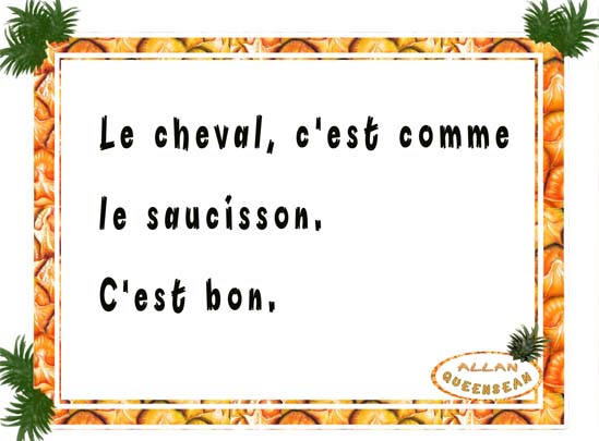 cheval saucisson