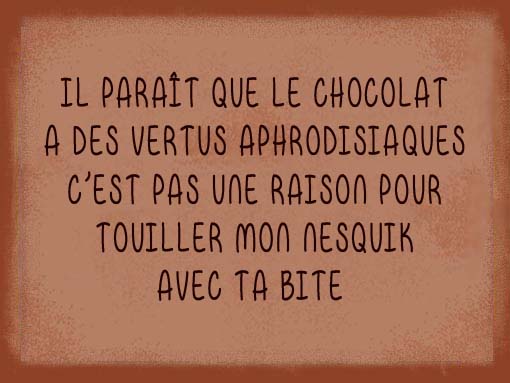 Chocolat aphrodisiaque