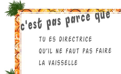 directrice vaisselle