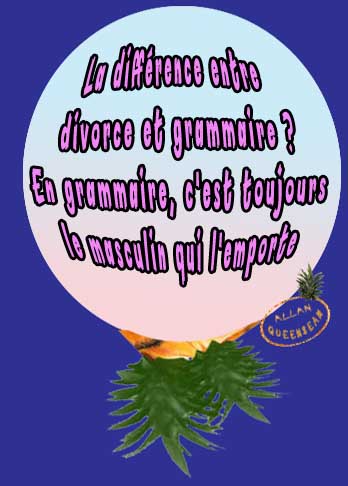 divorce et grammaire