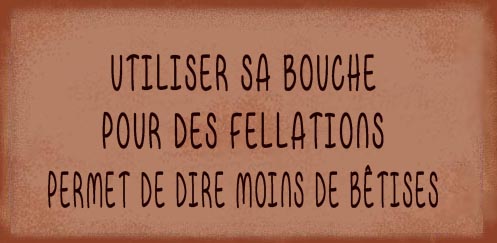 fellation betises 