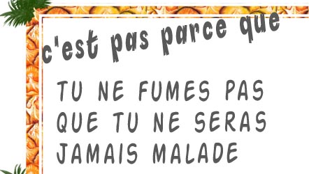 Je fume comme un malade