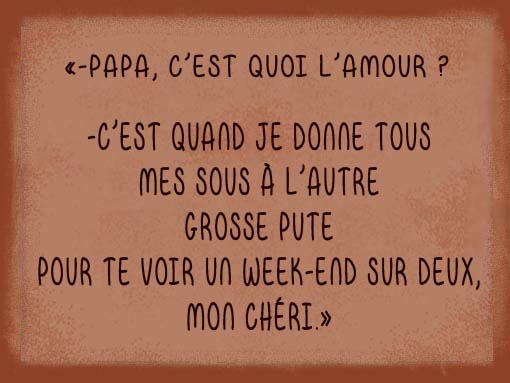 papa c'est quoi l'amour