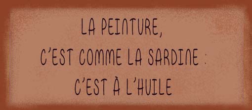 peinture a la sardine