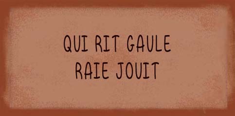 Rit gaule Raie jouit